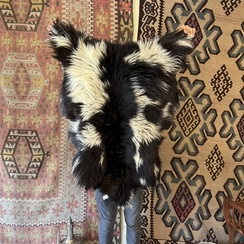 Natural angora goat skin - natural,