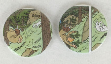 TIN TIN MIRRORED BACK BADGES x