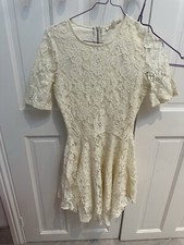 Tk Maxx Women Ladies White Lace Summer Holiday Dress Size M UK10