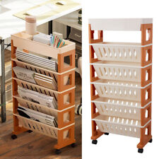 5-6 Tier Mobile Book Shelf