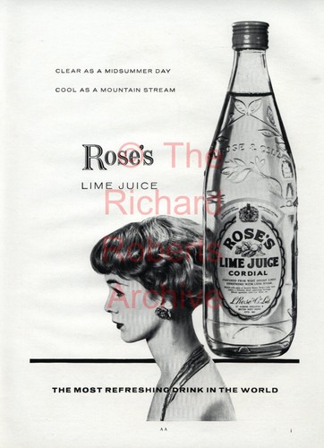 Original 1958 advert - for, roses