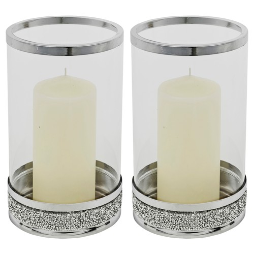 Clear glass candle - clear,