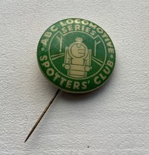 1940s Ian Allan 1st Series ABC LOCOMOTIVE LOCOSPOTTERS CLUB TIN BADGE SR GREEN