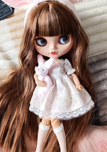Neo blythe doll pouting mouth - doll,