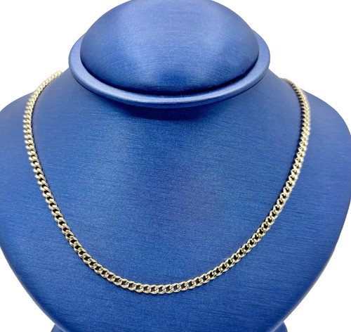 9ct solid gold curb - gold, chain