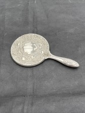 Heavy Dressing Table Art Nouveau Design Hand Held Mirror Antique Style