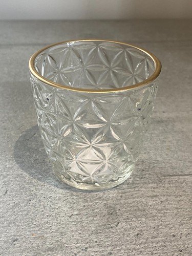 Glass tea light - , holder
