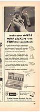 1951 Print Ad X-acto Crescent
