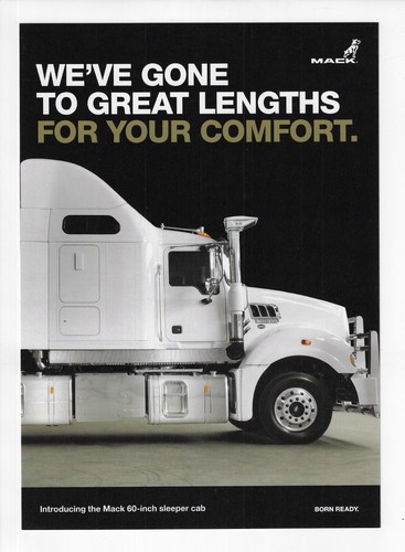 Mack trucks inch sleeper - inch,