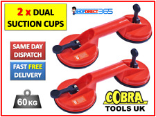 2x Dual Suction Cup Pad Lifter