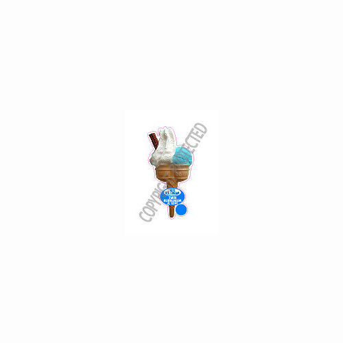 Ice cream van sticker - ice, twin