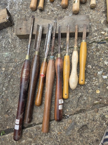 Set vintage woodturning - of, 9