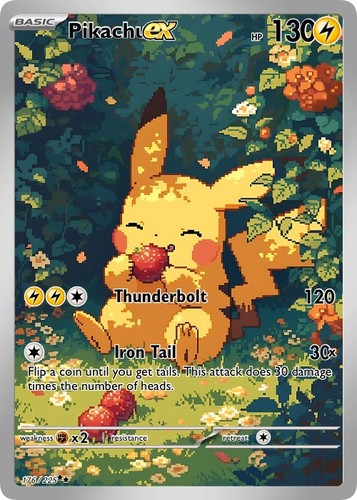 Pikachu pokemon card fan - pokemon, card-fan
