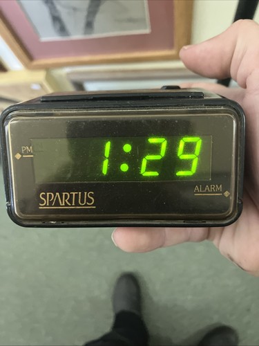 Spartus digital alarm clock - spartus,