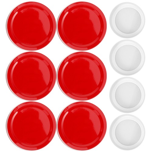 Red tinplate mason jar lids - mason,