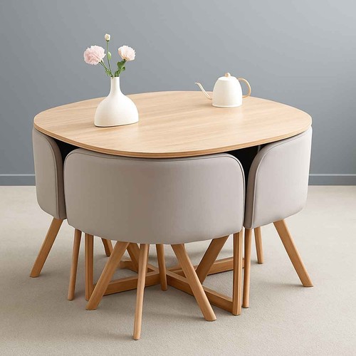 Space saving dining table - space,