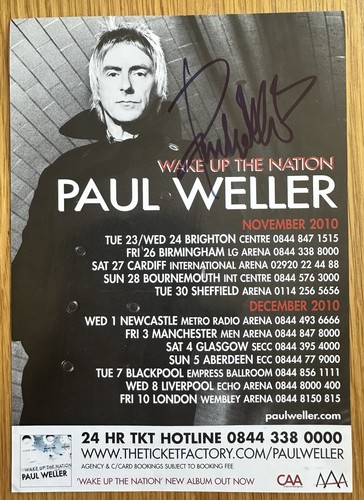 Paul weller signed - weller, :