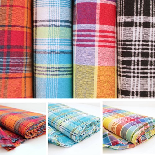 Indian madras pure 100 cotton - madras,