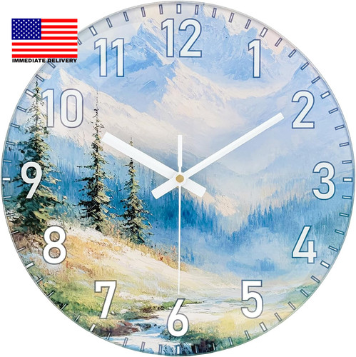 Inch silent wall clock non - 12,