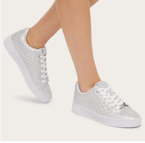 Carvela daze weave silver faux - daze,