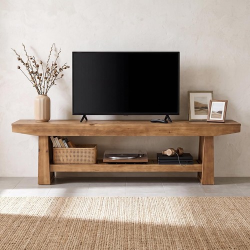 Rustic solid wood tv - wood,