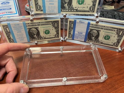 Acrylic 100 bank - bank, note