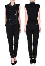 BALMAIN Black Stretch Wool