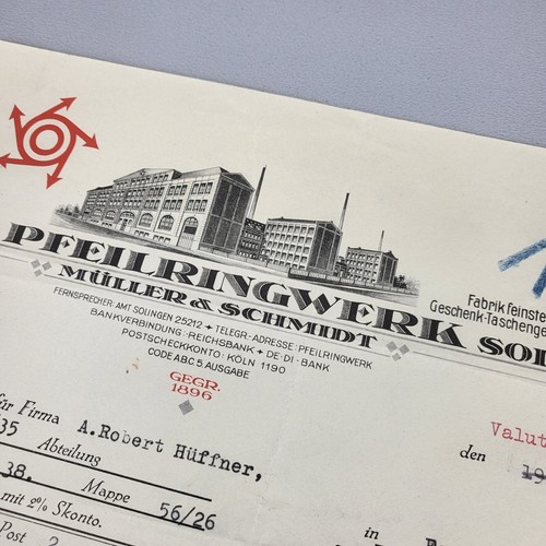 Invoice pfeilringwerk müller - invoice,