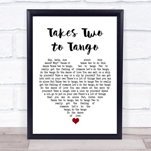 Takes two tango white - two,