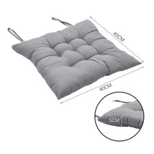 4/8pc Chair Seat Pads Cushions Tie on Dining Garden Room Kitchen Patio BBQ Chair