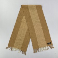 HARRINGTONS BRIGHTON Scarf Brown Womens Knit Tasseled Striped