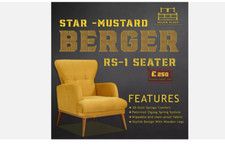 Star Mustard Sofa 1 Seater