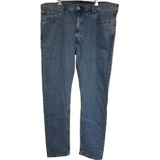Levis 512 lo ball jeans mens W40 L34 slim taper fit flex medium wash blue