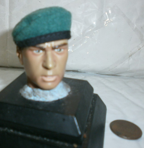 Green cloth beret 6th scale - , 1/6th