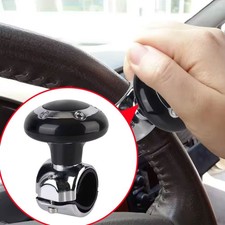 Black Universal Steering Wheel Booster Car Turning Ball Handle with Spinner Knob