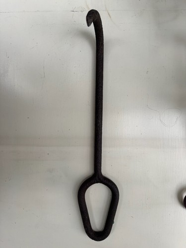 Large old butcher hooks - hooks,