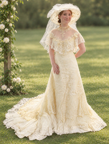 Vtg edwardian style wedding - vtg,