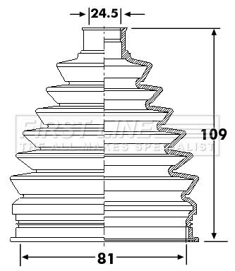 First line fcb6234 drive shaft - line,