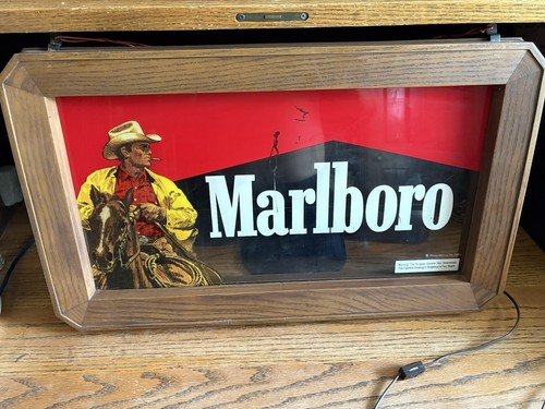 Marlboro cowboy light sign - cowboy,