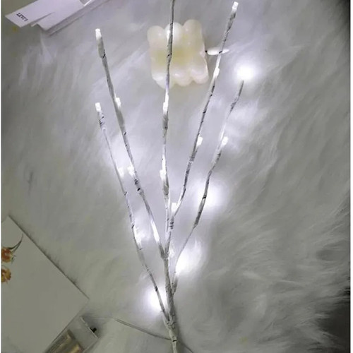 Led white birch branch - birch,