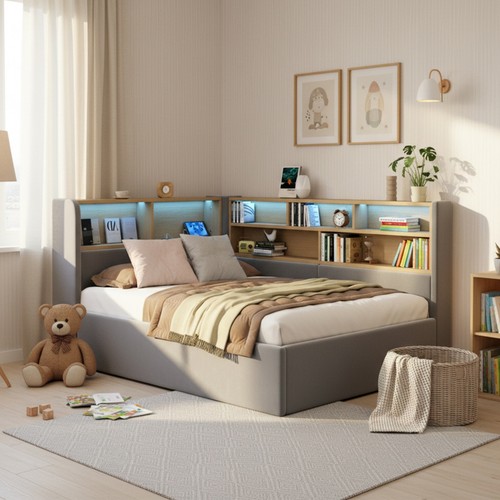 Shaped single sofa bed - sofa,