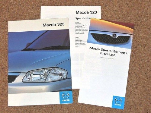 1998 mazda 323 sales brochure - mazda,