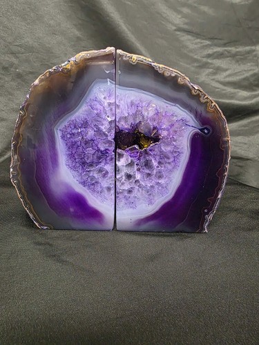 Purple natural edge quartz - natural,