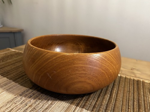 Vintage large heavy teak - vintage,