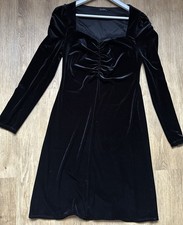 Dusk Velour Black Dress Size