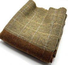 Green Red Wool Fabric Check