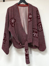 vintage Japanese kimono jacket silk / redesigned true vintage size S to M