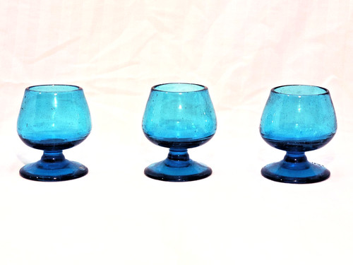 Vintage teal blue mini - blue, brandy