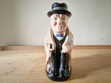 Mini ROYAL DOULTON Winston Churchill Toby Jug. Used And Unboxed 