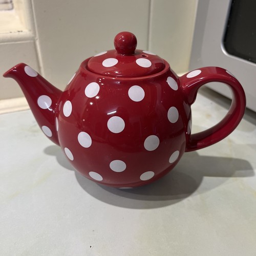 Globe teapot red - globe,